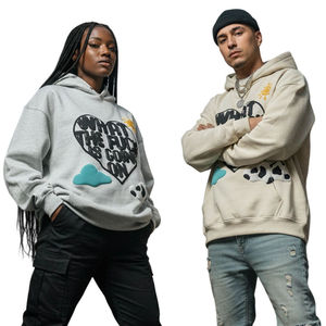 เสื้อฮู้ดดี้ผู้ชายไซส์ใหญ่พิเศษ ดีไซน์ทันสมัย ทรงหลวม สวมใส่สบาย ให้ความอบอุ่นด้วยผ้าฟลีซ เหมาะสำหรับใส่ในชีวิตประจำวัน กิจกรรมกลางแจ้ง และการเดินทาง รับผลิตแบบ OEM ODM - Product Image 2