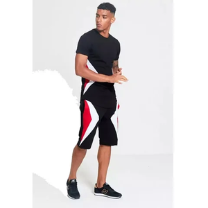 Conjunto de ropa deportiva de algodón 100% de diseño personalizado de secado rápido transpirable de talla grande de verano para hombre - Product Image 2