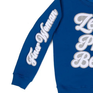 Sudadera con Cuello Redondo Zeta Phi Beta 1920 para Mujer, Sudadera de Felpa con Bordado Chenille de la Hermandad Griega - Product Image 6