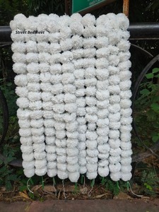 ของตกแต่งงานแต่งงานแบบอินเดียเชือกมัดดอกดาวเรืองสีขาวสำหรับประดับตกแต่งแบบแขวนสำหรับตกแต่งของ nikha - Product Image 4