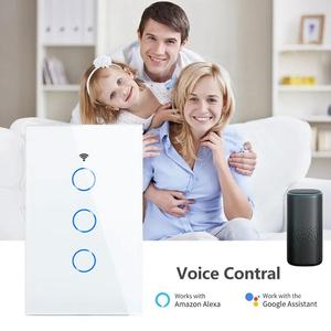 Interruptor de Automatización del Hogar con Control por Voz, MXTUK-004, 4 Piezas, 4x3 Vías, 2.4GHz, 100-250V AC, 50-60Hz, 300W por Vía, 10A, Blanco. - Product Image 3
