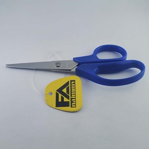 Office and Home Paper Cutting <b>Scissors</b> with Plastic Handle Stainless Steel Curved Blade with Sharp Tip for Nail Beauty Use - Product Image 4