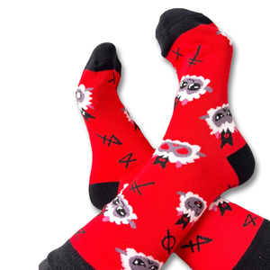 High Quality Custom Sports <b>Socks</b> <b>Cartoon</b> Cotton Knitted Cat Crew <b>Socks</b> for Women Colormix Design ODM Bulk Funny <b>Socks</b> Supplier - Product Image 2