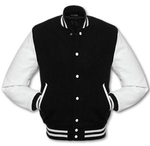 Veste universitaire pour homme, manches 100% cuir, 100% laine de qualité, broderie personnalisée en chenille, dernier produit - Product Image 1