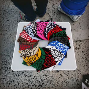 Chapeau beanie en maille pour homme Spider Web Y2k, tendance, cool, coupe-vent, pour fête de rue, chapeau chaud pour le ski, pour homme et femme - Product Image 2