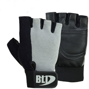 Custom Best Quality Men <b>Weight</b> Lifting <b>Gloves</b> % PU Material Non-Slip Half Finger Buckle Closure with Custom Logo Printing - Product Image 3
