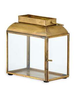 Latest Hanging Brass Lantern for Garden Home Hotels Decoration in Natural Brass Finished Candle Pillar in Cheap Prices - Product Image 3