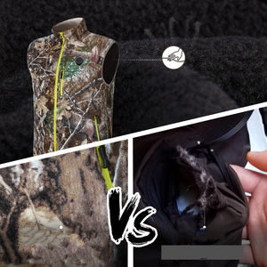 Gilet de chasse et de pêche en plein air, camouflage orange vif, matériau imperméable, respirant, chauffant, camouflage jungle, Pakistan - Product Image 4