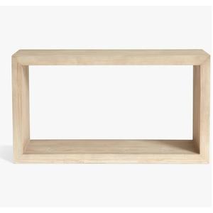 Canapé de chambre à coucher en bois d'acacia de couleur noire, Table de Console en bois décorative faite à la main pour la décoration intérieure du salon - Product Image 3