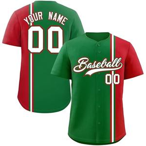 Wholesale Retro Baseball Jersey Blank Solid Color <b>Mesh</b> Breathable V-Neck Sublimated Heat Printed Logo Name Plus Size Available - Product Image 1