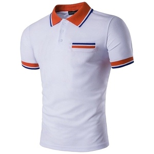 Nouveau design 2025 – Chemise homme à manches courtes en maille anti-plis avec imprimé et broderie personnalisée sur le devant (Spandex/Polyester) - Product Image 3