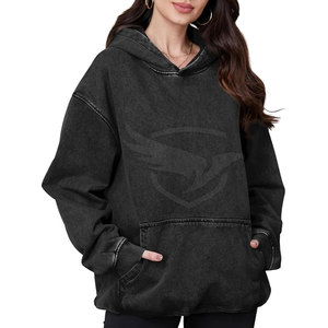 Design personnalisé Pull de haute qualité Sweats à capuche délavés à l'acide Vêtements décontractés Sweats à capuche délavés à l'acide de grande taille pour la vente en ligne - Product Image 2
