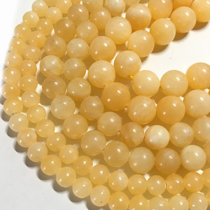 Cuentas de Piedra, Cuentas de Calcita Amarilla, Joyería de Piedra, Piedras Preciosas Sueltas y Lisas, Cristal Curativo, Cuentas para Collar, Cristal Natural al por Mayor - Product Image 4