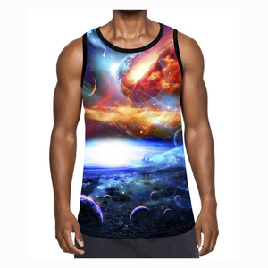 เสื้อกล้ามออกกำลังกายในยิมของผู้ชายเสื้อกล้ามออกกำลังกายเล่นฟิตเนสแปนเด็กซ์กล้ามเนื้อพอดีตัวพร้อมสไตล์การเพาะกายสำหรับวิ่งดีไซน์แบบกำหนดเอง - Product Image 4
