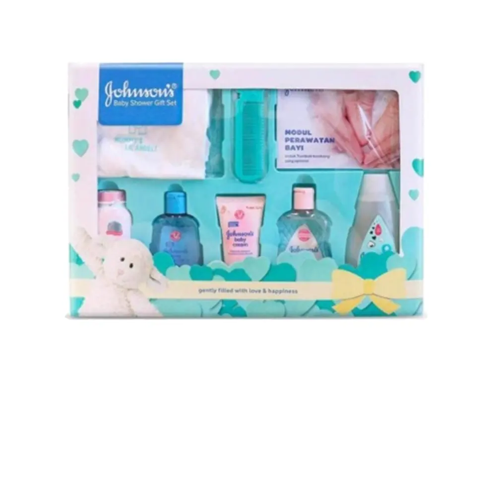 En gros Johnson Baby Shower Gift Set Peau Bébé Soins Poudre Carton Emballage de l'Indonésie