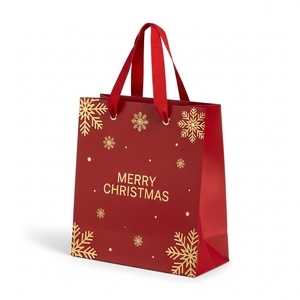 Bolsa de regalo ecológica de papel de arte Premium para regalos de Navidad Decoración de compras navideñas - Product Image 1