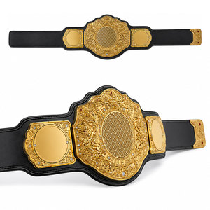 Réplique de ceinture de championnat de lutte poids lourd, plaques en alliage de zinc de 2 mm et 4 mm, ceinture de championnat en cuir de qualité supérieure - Product Image 1
