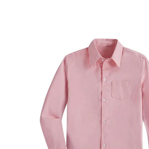 Chemise habillée pour homme, coupe classique, couleur unie, 100% coton, écologique, respirante, été-printemps, impression personnalisée, broderie, col rabattu - Product Image 2