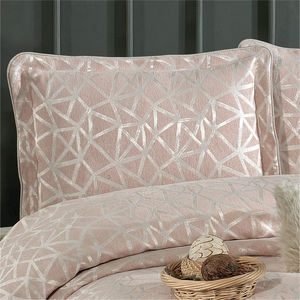 Ensemble de couvre-lit Guzide ELIZ 4 pièces en chenille 100% rayée, teinte en fil, classique, lavable, anti-acariens, taille King, pour usage domestique, fabriqué en Turquie - Product Image 2