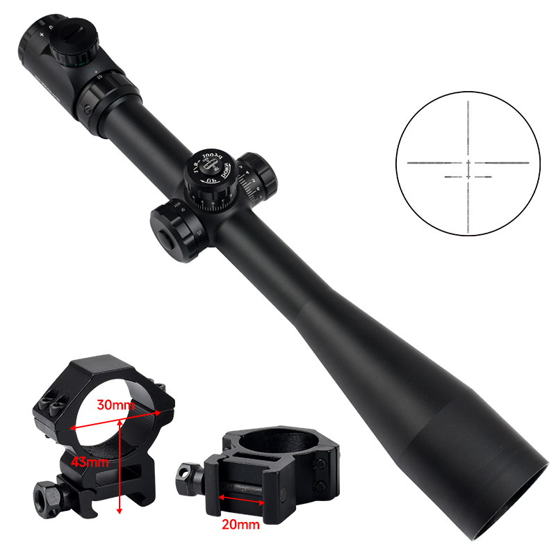 Mirino nero con clip da 20mm