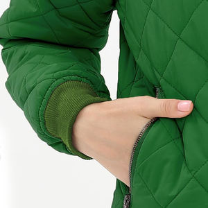 Veste bomber d'hiver respirante de haute qualité, faible MOQ, motif pour femmes, vente en gros, logo personnalisé, vestes bomber à fermeture éclair intégrale pour femmes - Product Image 5