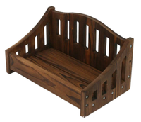 Lit en bois confortable et compact pour bébé, accessoires de photographie pour nouveau-né, séance photo, chambre d'enfant, salon, extérieur