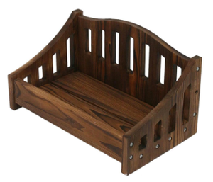 Comodo letto in legno piccolo pigro per bambini oggetti di scena fotografici per fotografie di neonati letto per bambini in legno massello - Product Image 4