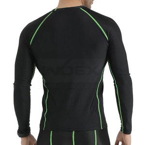 Quick Dry Activewear Shirt Manufacturer Blank Gym Fitness Sport Compression Full Sleeves Shirts - Product Image 5