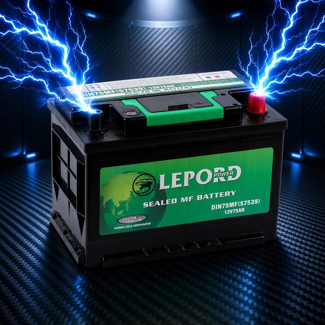 DIN75 SMF Car Battery 12V 75Ah 100Ah 200Ah High Performance Maintenance Free Starting Battery for Truck and SUV