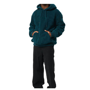 Sudadera con Capucha para Hombre, Casual, Forro Polar Sherpa, Bordada, Cálida para Invierno, Sudadera con Capucha, Ecológica, de Secado Rápido, Mezcla de Algodón - Product Image 6