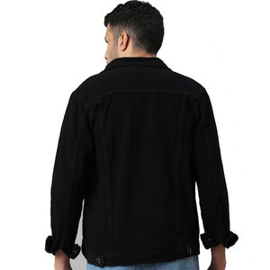 High Quality Men's <b>Denim</b> <b>Jacket</b> with Front Logo Breathable & Eco-Friendly Casual Winter <b>Jacket</b> - Product Image 5