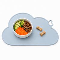 Set de table carré en silicone de qualité alimentaire pour bébés, enfants et animaux domestiques, sans BPA, antidérapant, pour la table à manger des tout-petits
