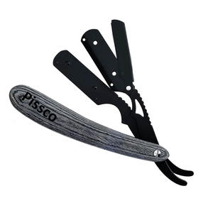 Navaja de Afeitar Recta de Acero Inoxidable, Plegable, con Filo Recto, Navaja de Barbero, con Logotipo Personalizado - Product Image 2