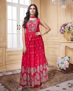 NUEVO DISEÑADOR DEPORTE DE FIESTA FUAX GEORGETTE FANCY BORDADO SEQUUNCE TRAJE DE TRABAJO - Product Image 3