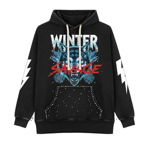 Premium hommes sweats à capuche Top qualité épais polaire sweat Streetwear pull décontracté Gym tenue d'entraînement - Product Image 1