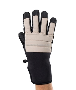 Gants de ski en cuir de qualité supérieure hiver temps froid extrême isolé imperméable anti-dérapant paume poignée doigts renforcés pour - Product Image 5