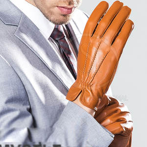 Haute Qualité Dernière Conception Gants En Cuir Hiver Nouvelle Arrivée En Plein Air Casual Scènes Écran Tactile Caractéristique Disponible Écologique - Product Image 2