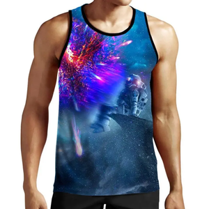 Venta caliente Top trending Men Sublimation Tank Top peso ligero tasa al por mayor mejores cosas Sublimación Tank Top con totalmente personalizado - Product Image 3