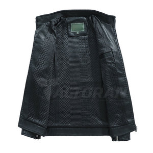 แจ็กเก็ตหนังสำหรับผู้ชาย, แจ็คเก็ตหนังลำลองทางการแจ็กเก็ตหนังสไตล์ลำลองหรูหราสำหรับผู้ชาย - Product Image 3