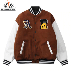 Chaqueta de equipo deportivo para hombre y mujer, chaqueta de alta calidad con logotipo personalizado, a la última moda, con estilo de equipo universitario, de FM LOGAN SPORTS, OEM - Product Image 3