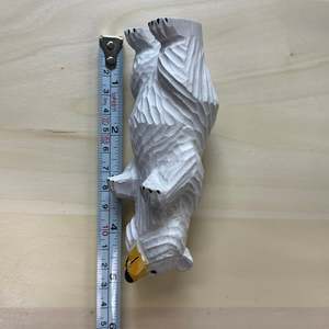 YEEYAYA intagliato a mano 5 \ "scultura in legno statua orso bianco figurina per la decorazione di animali selvatici natale regalo camera decorazione - Product Image 1