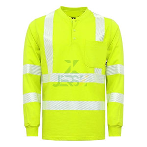 Chemise réfléchissante haute visibilité haute visibilité résistante à la flamme/ignifuge, sweats de sécurité pour hommes de 7oz, vêtements de travail durables - Product Image 1
