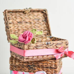 Jacinto de agua natural tejido a mano, caja de regalos islámicos para el Ramadán, Jacinto antiguo decorativo, conjunto hecho de Vietnam - Product Image 6