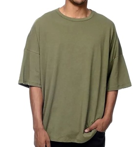 เสื้อยืดโอเวอร์ไซส์ผ้าคอตตอนหนานุ่มสำหรับผู้ชายและผู้หญิง เสื้อยืดวินเทจเรียบง่ายสำหรับผู้ชาย เสื้อยืดสตรีทแวร์ฤดูร้อนขายส่ง - Product Image 6