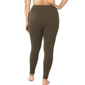 Leggings hasta el tobillo para mujer, hechos a medida al por mayor, pantalones elásticos de spandex/poliéster, para yoga, gimnasio, sólidos, antibacterianos, de alta calidad - Product Image 3
