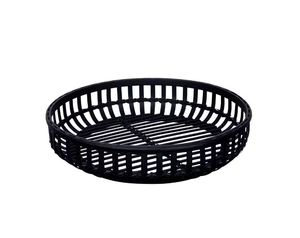 Luxury Round <b>Black</b> Decorative Tabletop <b>Tray</b> High Quality For home Hotel Restaurant Bar kitchenware table decor Hot Selling 2023 - Product Image 1