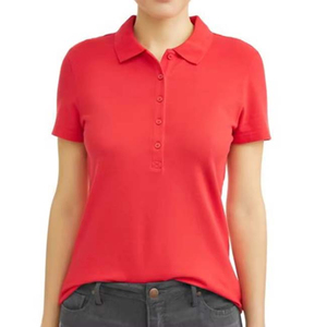 Camiseta Polo para mujer, fabricante de ropa, informal, de algodón de alta calidad, transpirable con botones, cuello levantado, polos para mujer 2025 - Product Image 6