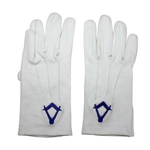 Gants de coton maçonniques en gros de haute qualité 32e degré | Gants de coton maçonniques Regalia Fournisseurs - Product Image 1