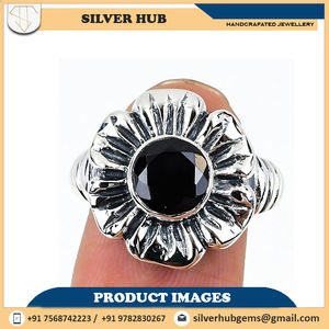 แหวนพลอยอเมทิสต์สำหรับนักออกแบบแหวนเงินขนาดเล็กแหวนพลอยสีเงินเครื่องประดับราคาถูก - Product Image 6