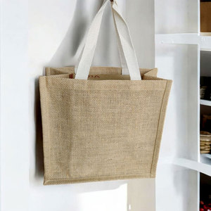 กระเป๋าช้อปปิ้งปอกระเจาพิมพ์ลายกระเป๋าคุณภาพทนทานส่งออกจากอินเดีย - Product Image 5